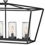 Alford Place 40"W Black 6-Light Outdoor Island Chandelier