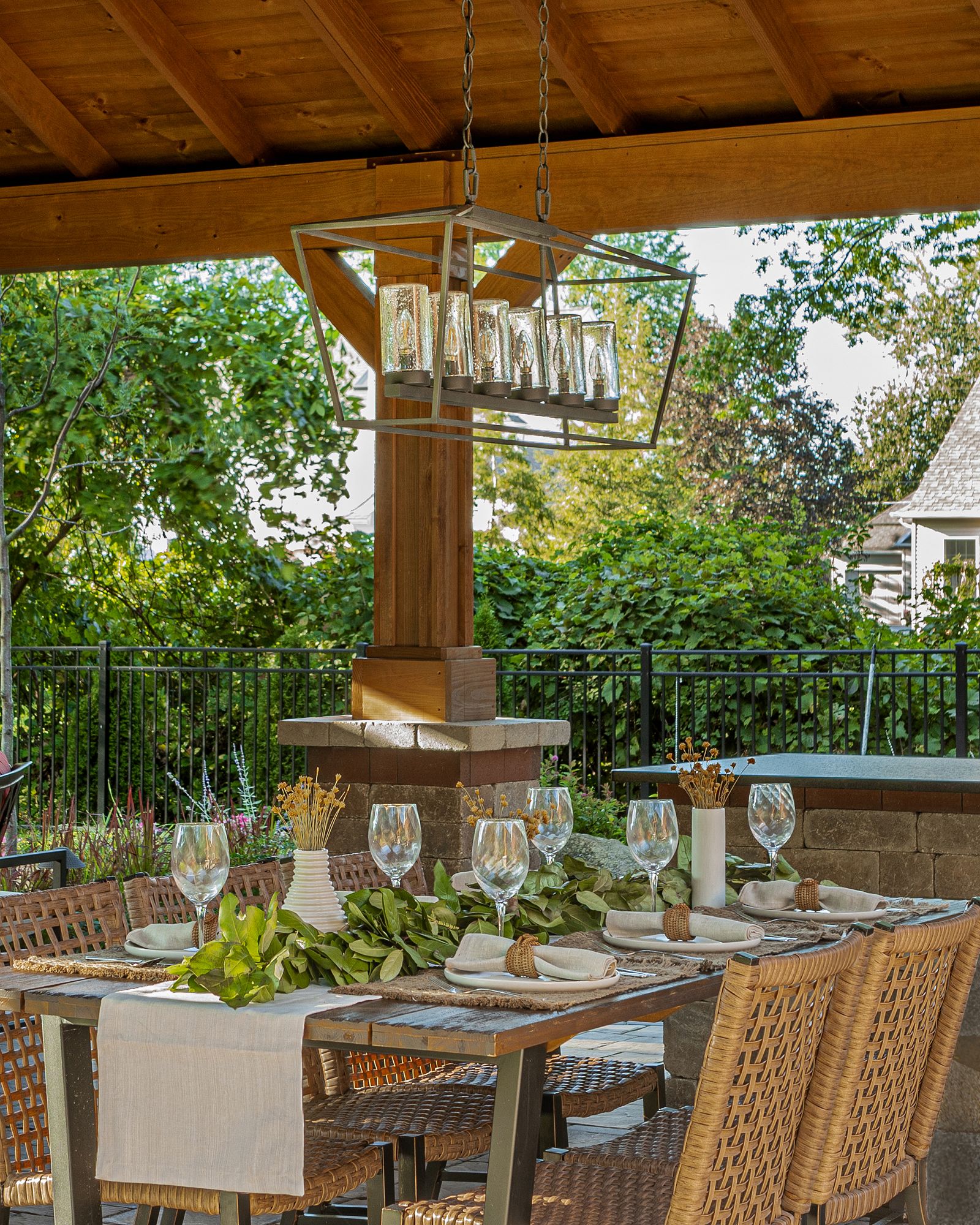 Image 6 Alford Place 40"W Bronze 6-Light Outdoor Island Chandelier more views