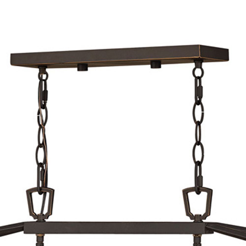 Alford Place 40"W Bronze 6-Light Outdoor Island Chandelier