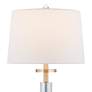 3_Alfred 30 1/2" High Soft Brass and Crystal Column Table Lamp Set of 2 more views