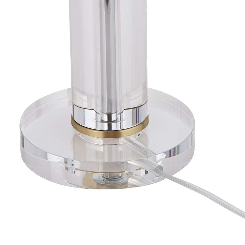 Image 7 Alfred 30 1/2" High Soft Brass and Crystal Column Table Lamp Set of 2 more views