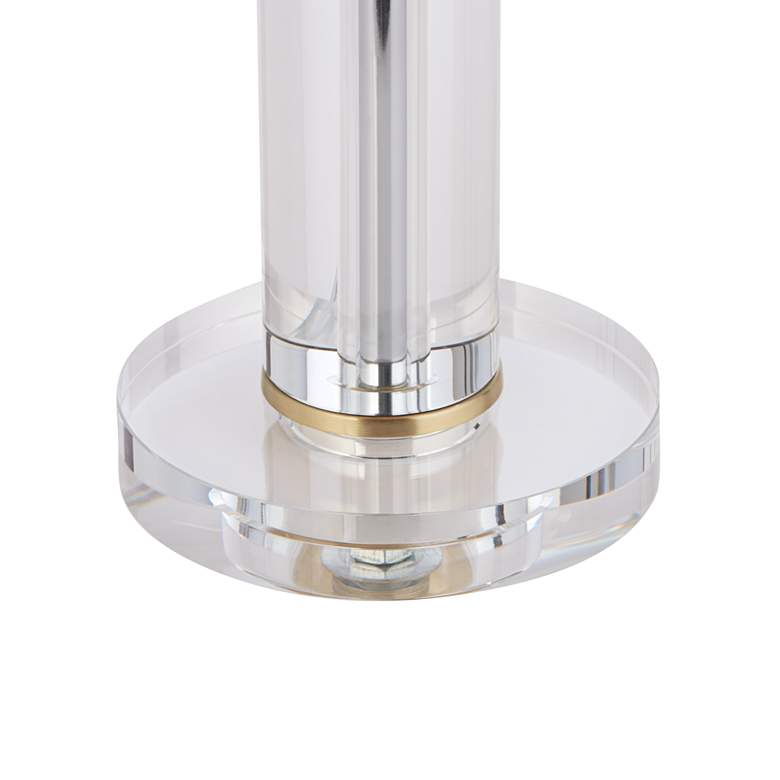 Image 6 Alfred 30 1/2" High Soft Brass and Crystal Column Table Lamp more views