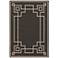 Alfresco ALF-9630 Black and Camel Outdoor Area Rug