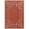 Alfresco ALF-9631 Rust and Camel Outdoor Area Rug