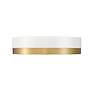 6_Algar 12" Wide Matte White and Modern Gold LED Ceiling Light more views