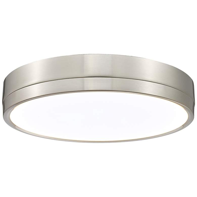 Image 2 Algar 16" Wide Brushed Nickel LED Ceiling Light