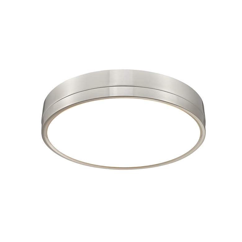 Image 6 Algar 16" Wide Brushed Nickel LED Ceiling Light more views