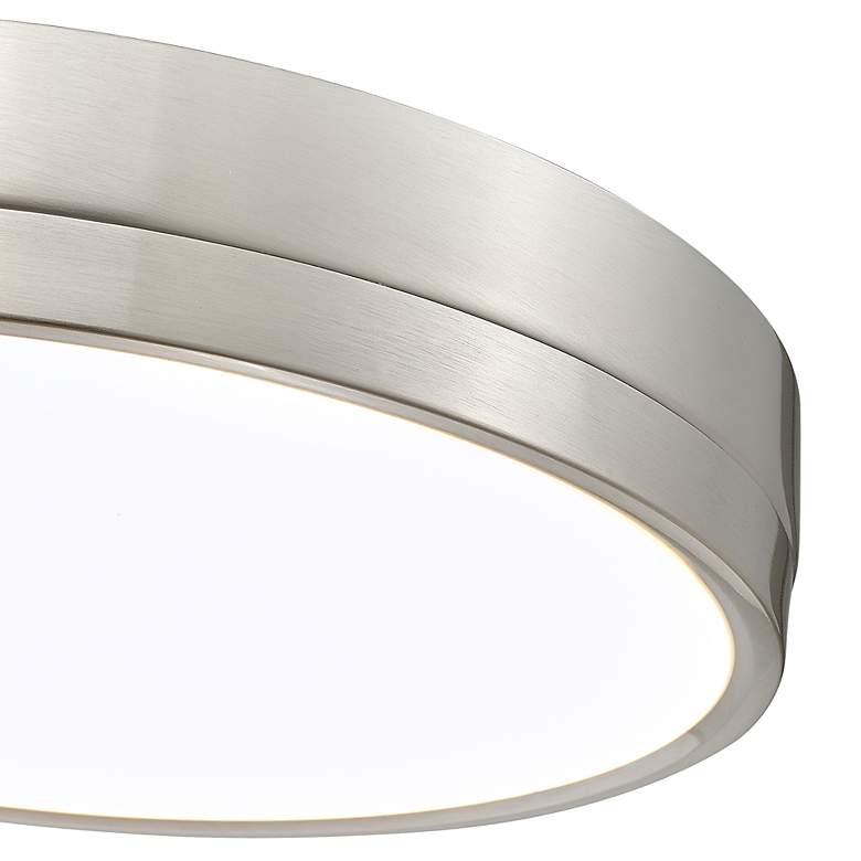 Image 7 Algar 16" Wide Brushed Nickel LED Ceiling Light more views
