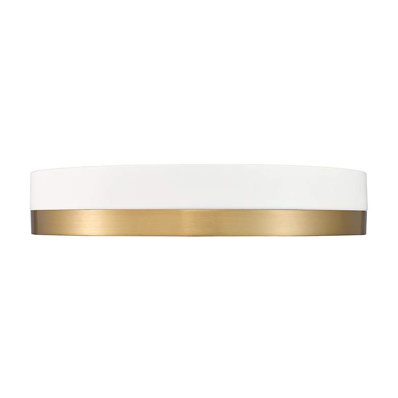 Image 5 Algar 16" Wide Matte White and Modern Gold LED Ceiling Light more views