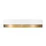 5_Algar 16" Wide Matte White and Modern Gold LED Ceiling Light more views
