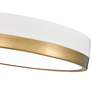 7_Algar 16" Wide Matte White and Modern Gold LED Ceiling Light more views