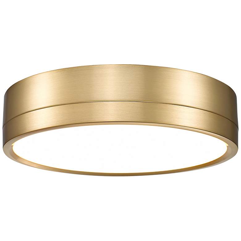 Image 3 Algar 12" Wide Modern Gold Round LED Ceiling Light