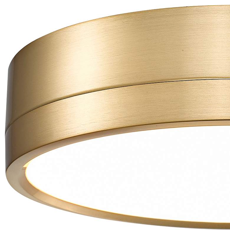 Image 4 Algar 12" Wide Modern Gold Round LED Ceiling Light more views