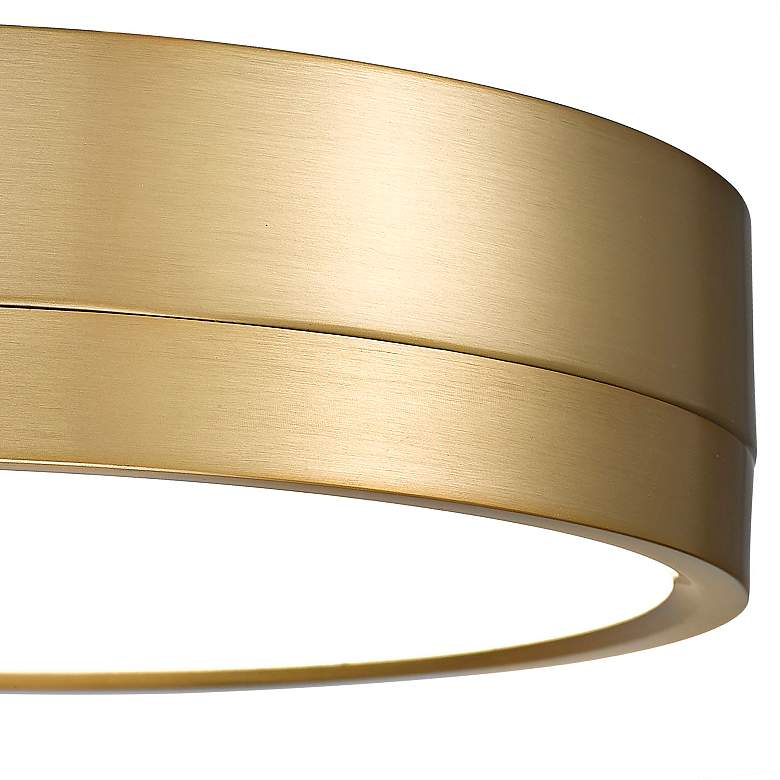 Image 5 Algar 12" Wide Modern Gold Round LED Ceiling Light more views
