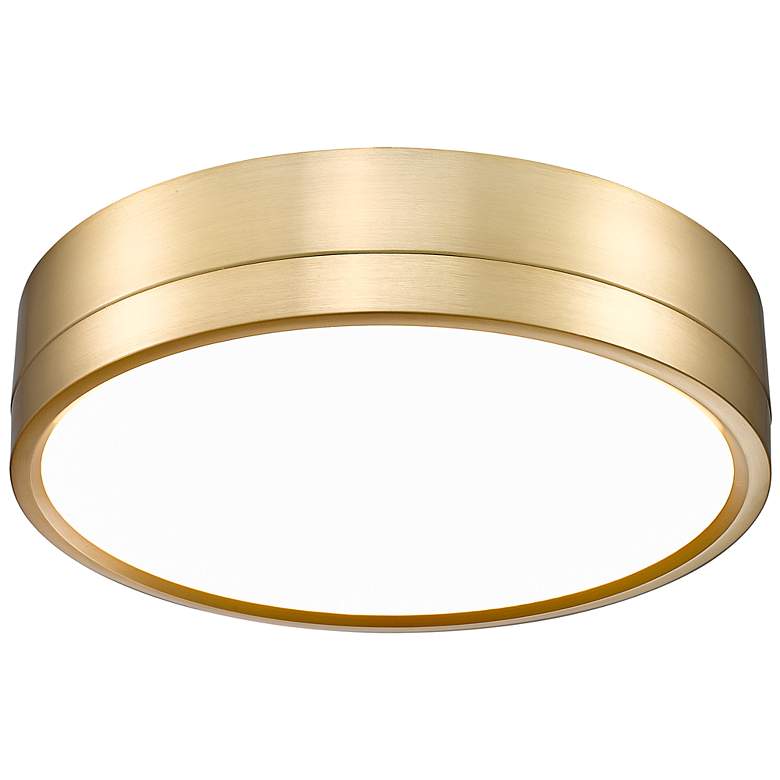 Image 6 Algar 12" Wide Modern Gold Round LED Ceiling Light more views