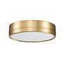 Algar 12" Wide Modern Gold Round LED Ceiling Light in scene