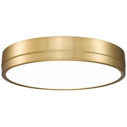 Algar 16" Wide Modern Gold Round LED Ceiling Light