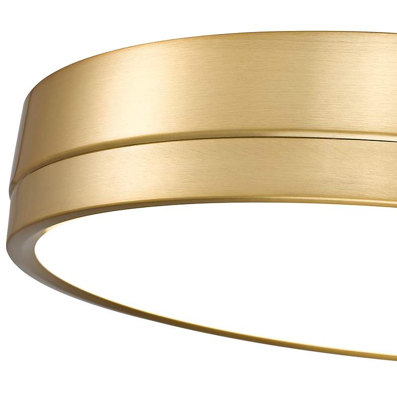 Image 5 Algar 16" Wide Modern Gold Round LED Ceiling Light more views