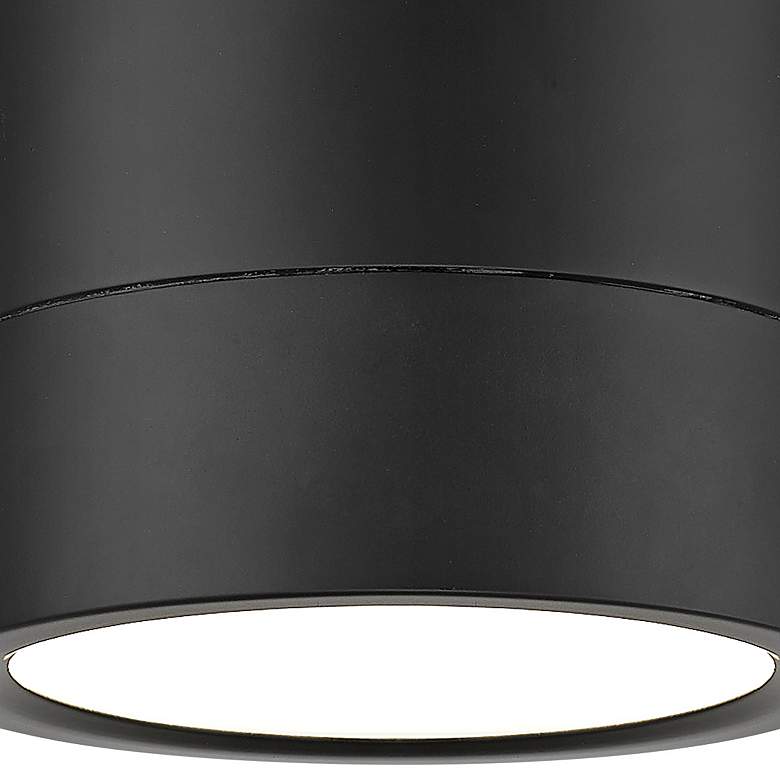 Image 3 Algar 6" Wide Matte Black LED Ceiling Light more views