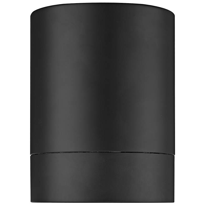Image 4 Algar 6" Wide Matte Black LED Ceiling Light more views