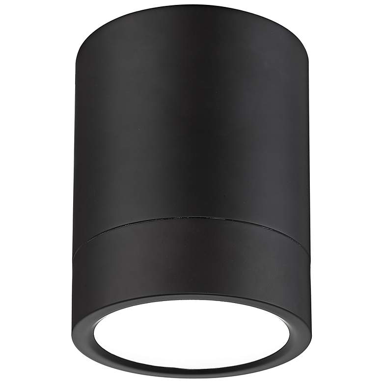 Image 5 Algar 6" Wide Matte Black LED Ceiling Light more views