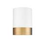 5_Algar 6" Wide Matte White and Modern Gold LED Ceiling Light more views