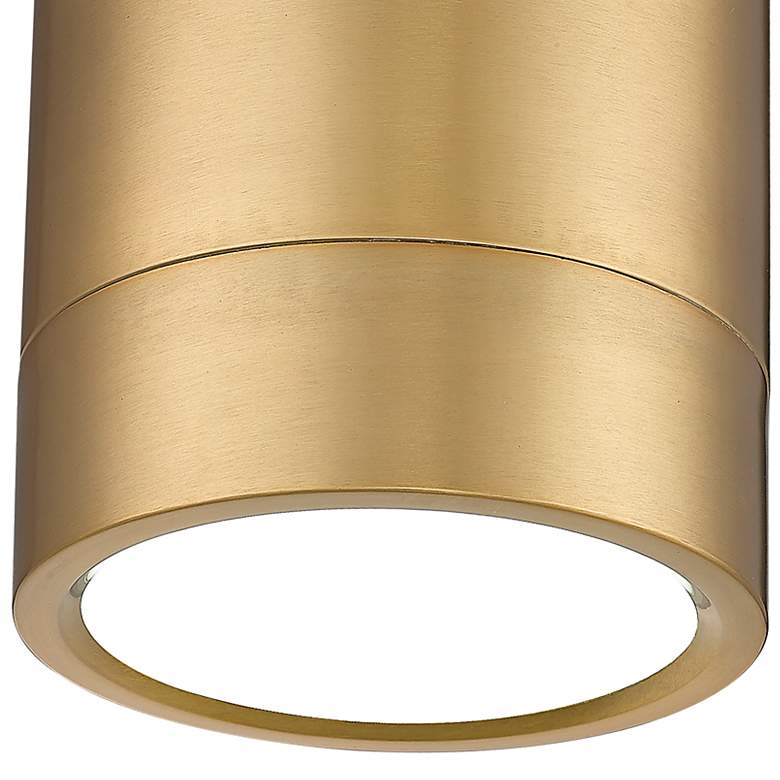 Image 2 Algar 6" Wide Modern Gold Cylinder LED Ceiling Light more views