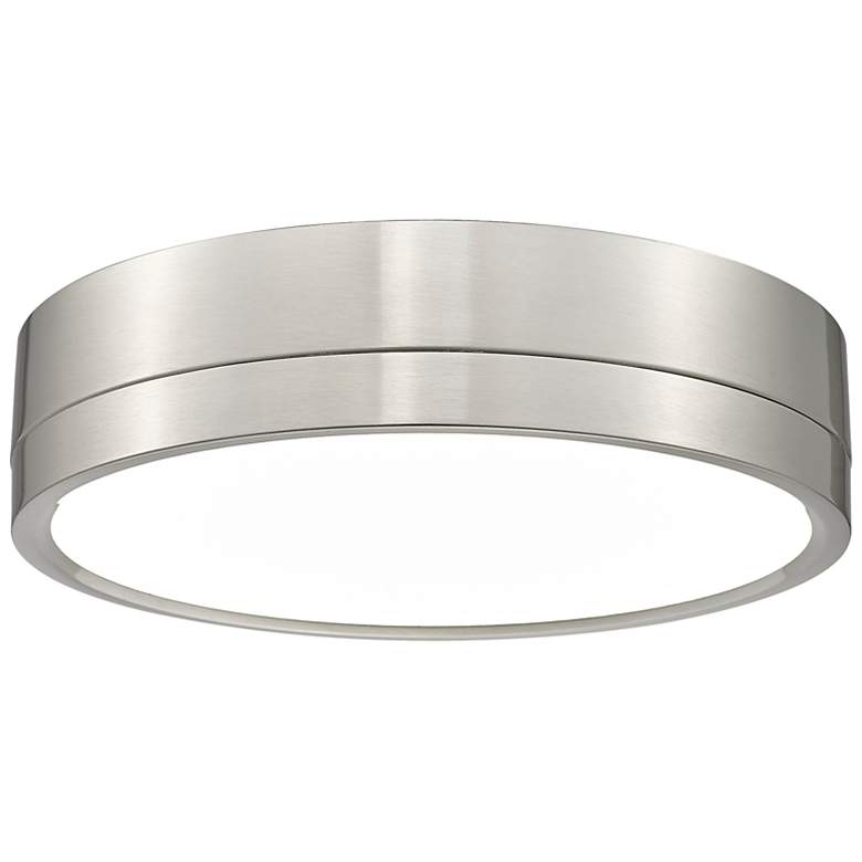 Image 1 Algar by Z-Lite Brushed Nickel 1 Light Flush Mount