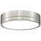 Algar by Z-Lite Brushed Nickel 1 Light Flush Mount
