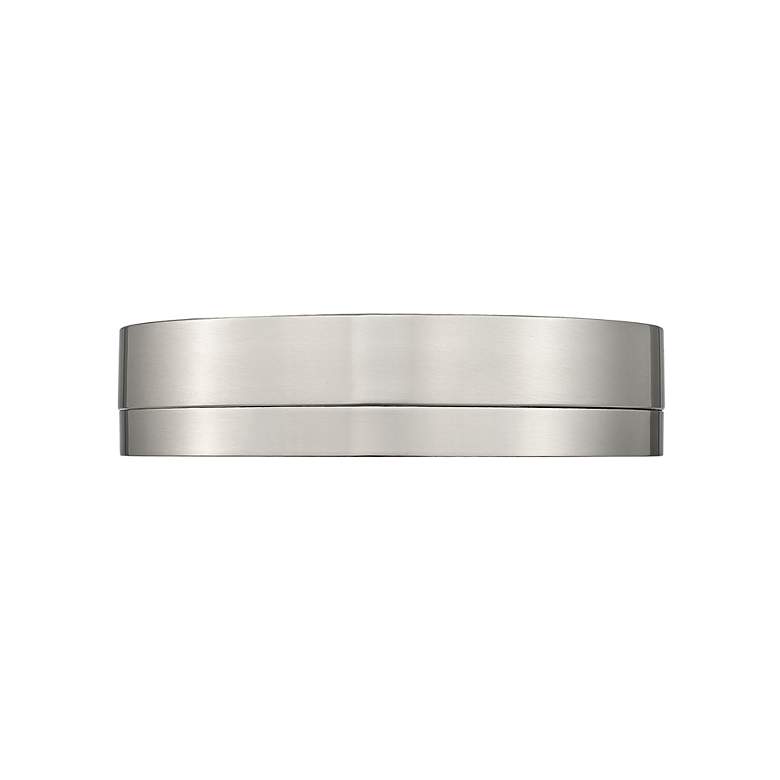 Image 4 Algar by Z-Lite Brushed Nickel 1 Light Flush Mount more views