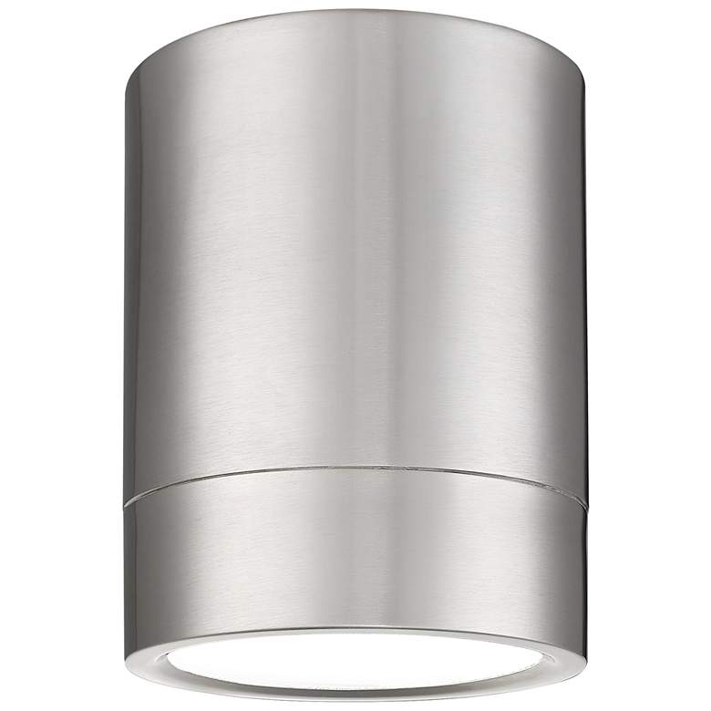Image 1 Algar by Z-Lite Brushed Nickel 1 Light Flush Mount