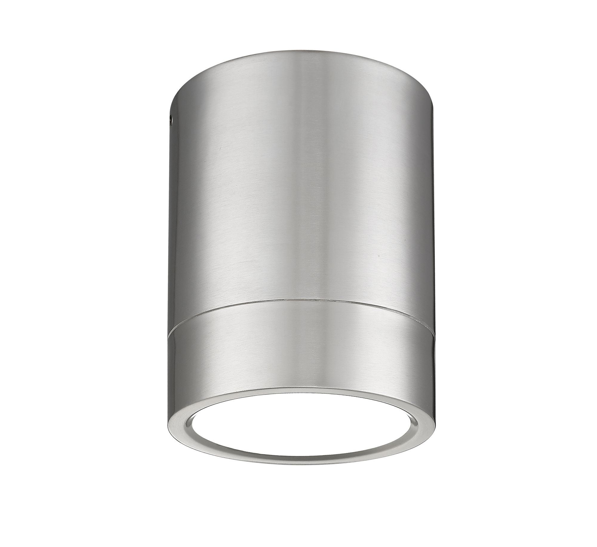 Algar by Z-Lite Brushed Nickel 1 Light Flush Mount
