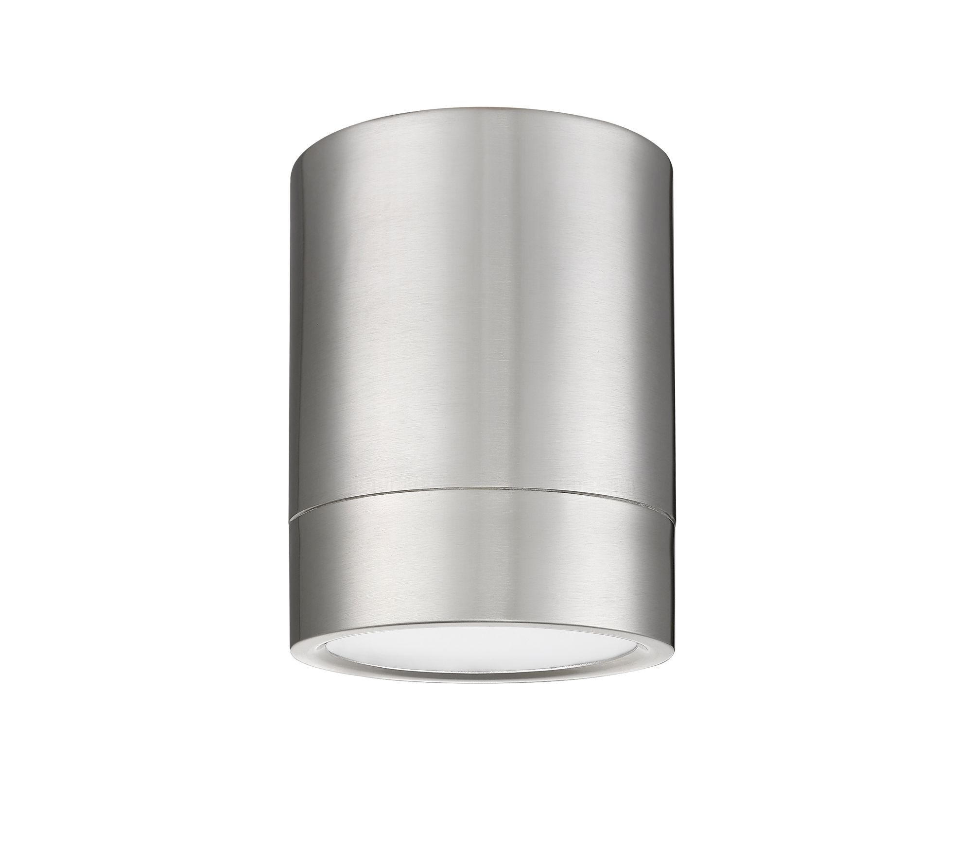Algar by Z-Lite Brushed Nickel 1 Light Flush Mount