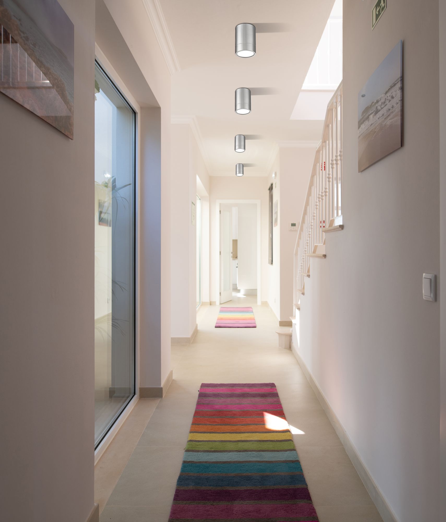 Algar by Z-Lite Brushed Nickel 1 Light Flush Mount