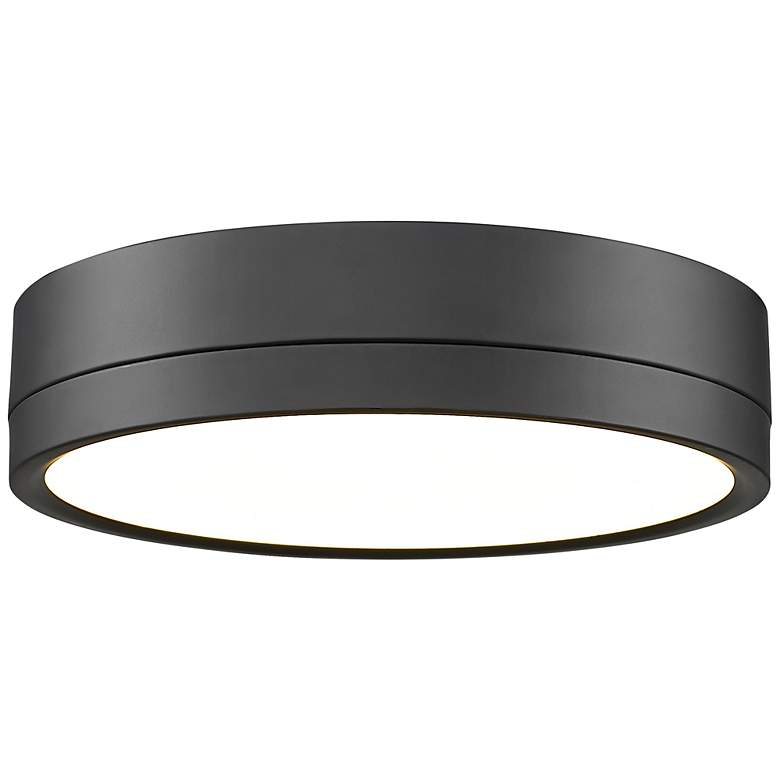 Image 3 Algar by Z-Lite Matte Black 1 Light Flush Mount