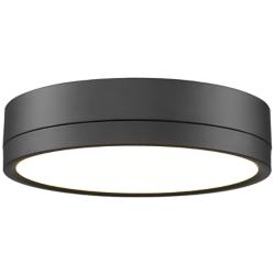 Algar by Z-Lite Matte Black 1 Light Flush Mount