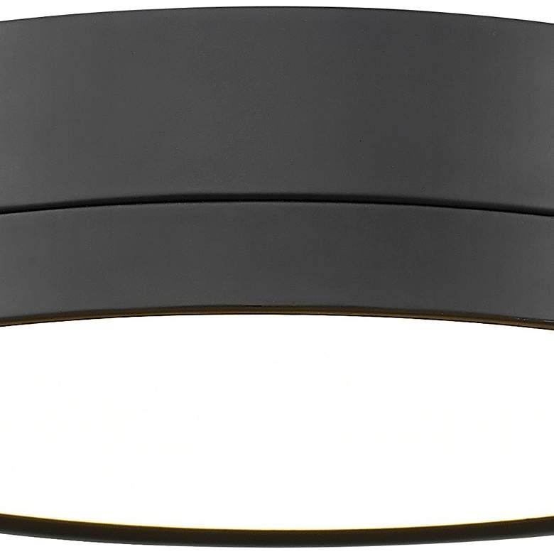 Image 4 Algar by Z-Lite Matte Black 1 Light Flush Mount more views