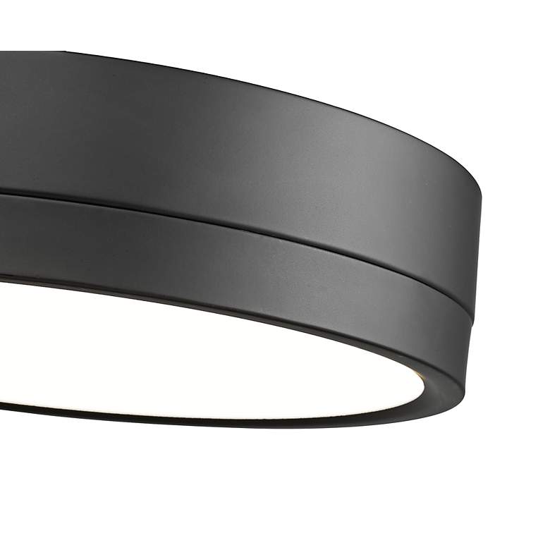 Image 5 Algar by Z-Lite Matte Black 1 Light Flush Mount more views