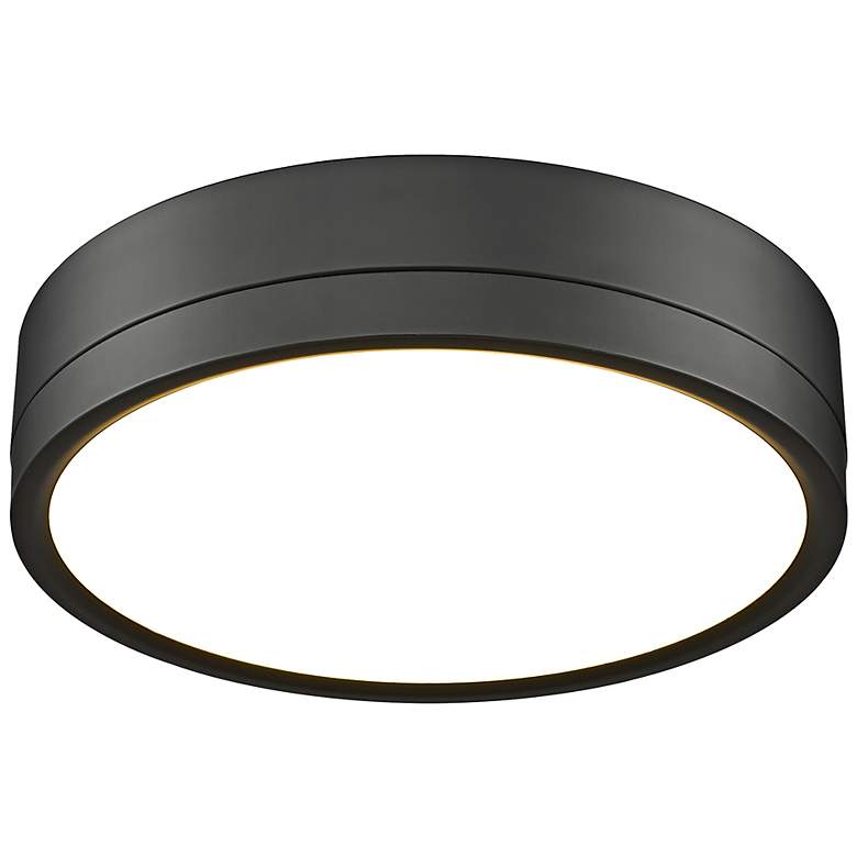Image 6 Algar by Z-Lite Matte Black 1 Light Flush Mount more views