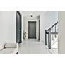 3_Algar by Z-Lite Matte Black + Brushed Nickel 1 Light Flush Mount more views