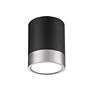 5_Algar by Z-Lite Matte Black + Brushed Nickel 1 Light Flush Mount more views