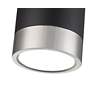 6_Algar by Z-Lite Matte Black + Brushed Nickel 1 Light Flush Mount more views