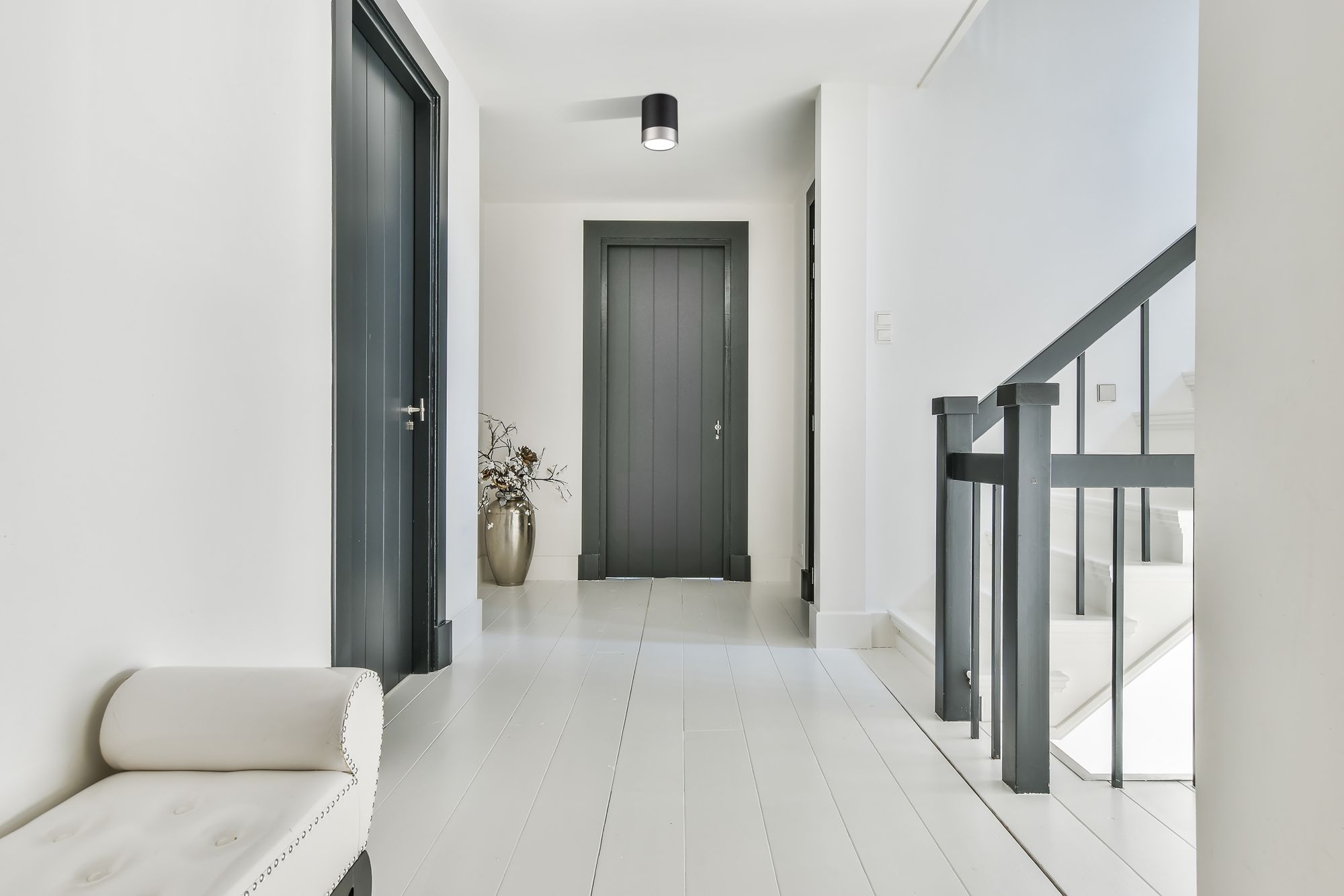 Algar by Z-Lite Matte Black + Brushed Nickel 1 Light Flush Mount