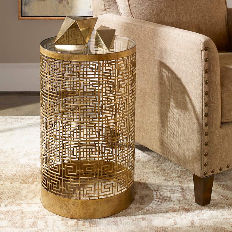 Image 1 Algernon Gold Accent Table