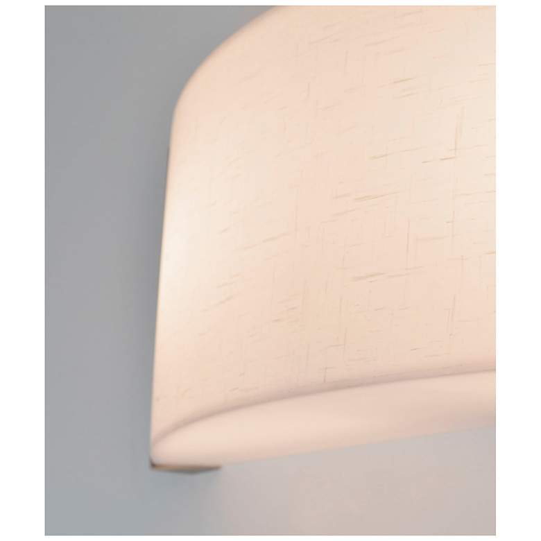 Image 4 Algiers 25" LED Vanity - Satin Nickel Finish Linen Acrylic Shade more views