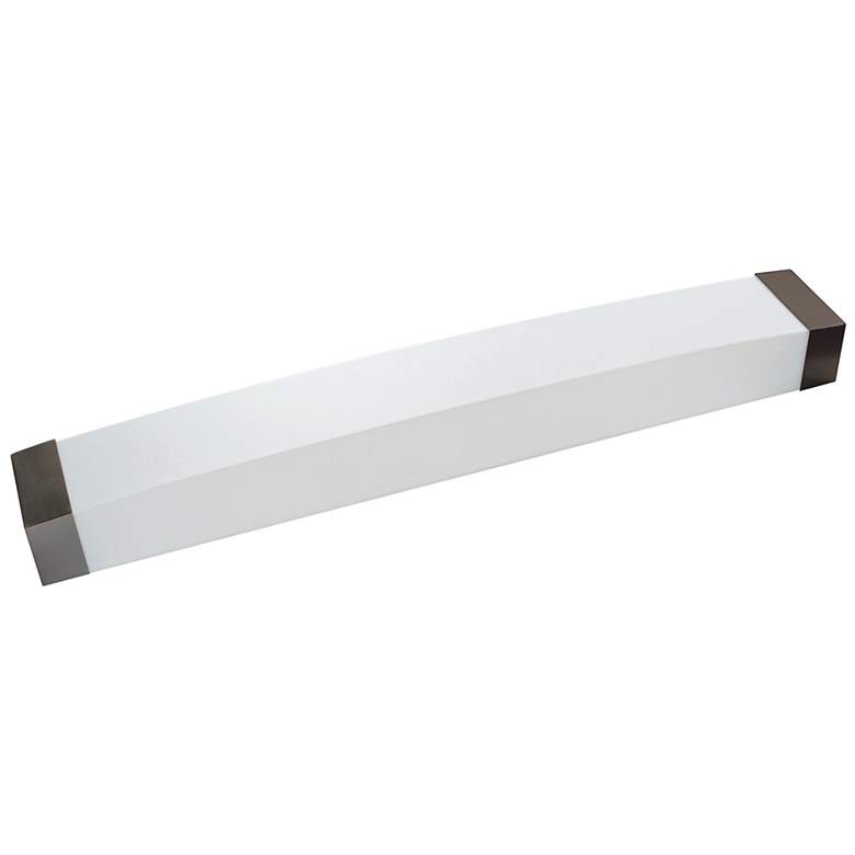 Image 2 Algiers 37" LED Vanity - Oakley Bronze Finish - Linen Acrylic Shade more views