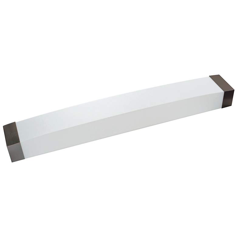 Image 2 Algiers 49" LED Vanity - Oakley Bronze Finish - Linen Acrylic Shade more views