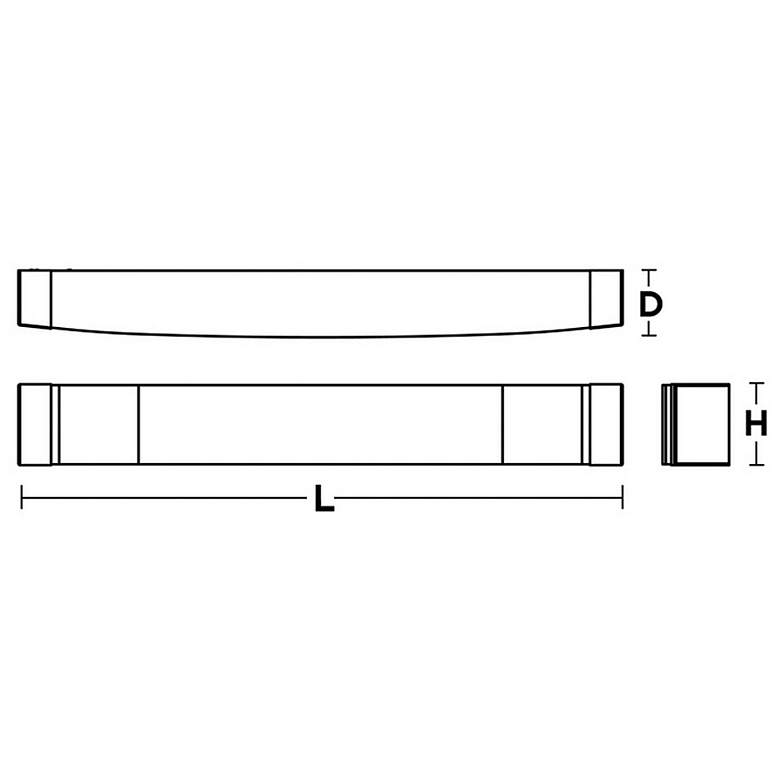 Image 3 Algiers 49" LED Vanity - Oakley Bronze Finish - Linen Acrylic Shade more views