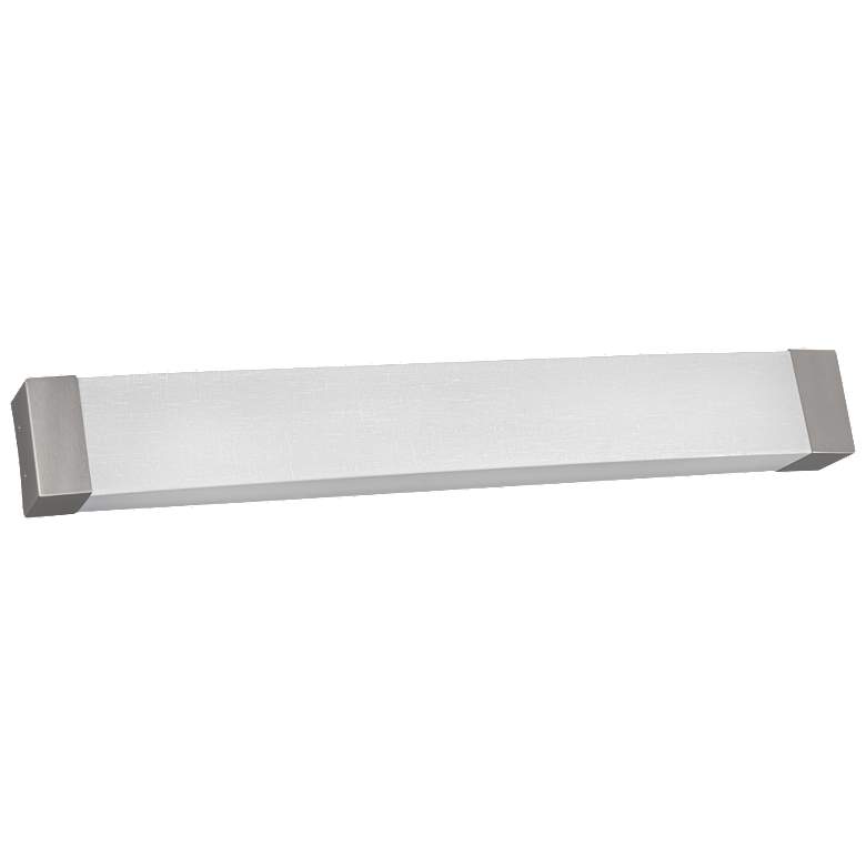 Image 1 Algiers 49" LED Vanity - Satin Nickel Finish Linen Acrylic Shade