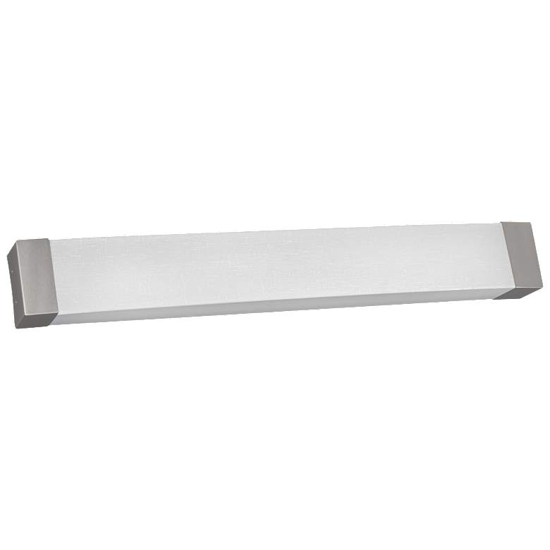 Image 1 Algiers 49 inch LED Vanity - Satin Nickel Finish Linen Acrylic Shade